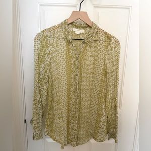 Hei Hei Printed Button Down Blouse - Women’s XS